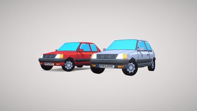 peugeot 205 gti - download free 3d model victor0001 53f6d81 after long time without practicing pixel art wanted mix my new knowledges so choose start car because much easier make hope introduction series demakes really want try workflow characters models 3d print model - Mito3D
