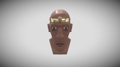 pharaonic face - download free 3d model amrgalal 6123106 3d print model - Mito3D