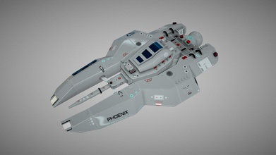 phoenix sci-fi spaceship - download free 3d model aborkowskigraphics 748271a designed manufactured abg industries bionic technology veterans also developing various aircrafts including those meant fly outer space equipped best devices systems available market main features xn-1 laws ion&photonic propulsion automated radar antennas auto-adjusting engine cooling system created based my own concept modeled 3ds max painted substance painter rendered iray renderer 3d print model - Mito3D