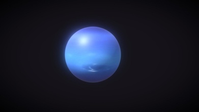 fotorealistico Nettuno 8k trame 3d modello acquistare royalty gratuito 3ddisco pianeta solare globo astronomia sfera pianeti scienza natura atmosfera cosmo 3d print model - Mito3D