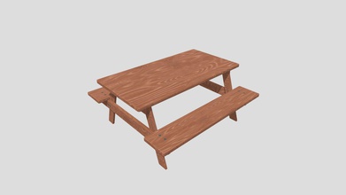 picnic table - buy royalty free 3d model edplus dd6fcc6 subdivision level 0 mirrored textures 2048 x multiple colors texture materials 2 screws formats stl obj fbx dae x3d origin located bottom-center polygons 9224 vertices 4854 hope you enjoy 3d print model - Mito3D
