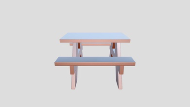 picnic table - download free 3d model virtual curation lab virtualcurationlab 419c1bf designed using meshmixer so could use printed copy feed birds squirrels apparently chipmunk 3d print model - Mito3D
