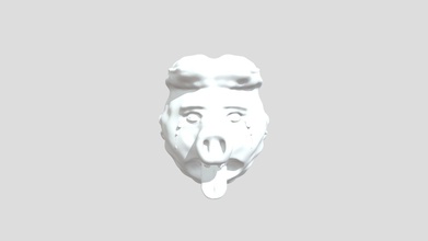 pig head - download free 3d model eliaeruben 8dc8ccb 3d print model - Mito3D