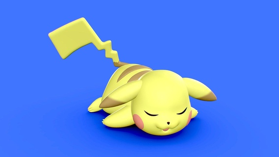 Pikachu Ekstase 3d drucken Kaufen Lizenzgebühren frei Modell lessab3d thiagolessa90 Pokémon b3d glücklich Dankbarkeit froh Charakter 3dprint Mixer Anime 3d print model - Mito3D