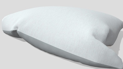 pillow - simple shape download free 3d model marc sawyer whitewash studio architecture whitewashstudio 39316c0 cotton used iclone 3d print model - Mito3D