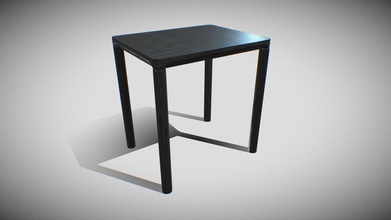 piloti table-black lacquered wood - buy royalty free 3d model sr surajrai18sr 8067d89 table ready virtualreality vr augmented reality ar games other render enginesthis lowpoly equipped 4k resolution texturesthe pbr maps includes- albedo roughness metallic normal 3d print model - Mito3D