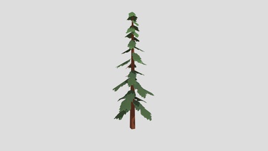 pine tree - download free 3d model robhoff hoffrj 85eb96f low poly suitable games made blender version 282a 3d print model - Mito3D