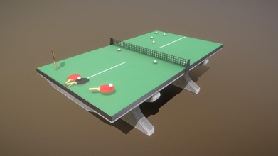 ping pong table raquette Balle acheter royalties libre 3d modèle vis all 49a30ab bureau béton équipement meubles tennis 3dhaupt 3d print model - Mito3D