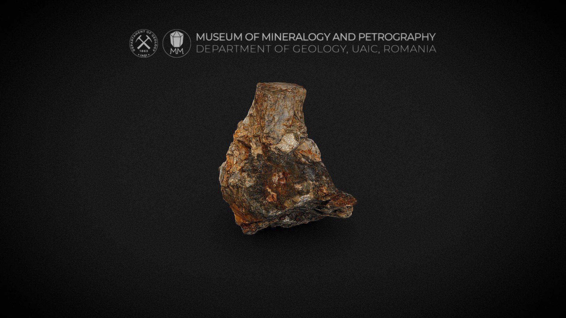 pinitized andalusite crystal - 3d model museum mineralogy petrography uaic mineralogypetrographymuseum 7441a80 3D print model - Mito3D