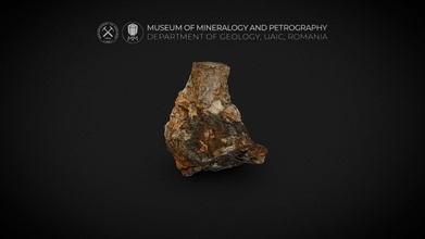 pinitizzato andalusite cristallo 3d modello Museo mineralogia petrografia uaic mineralogypetrographymuseum 7441a80 3d print model - Mito3D