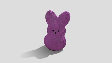 pink peep plushie bunny - 3d model titiek ce6daca 3d print model - Mito3D