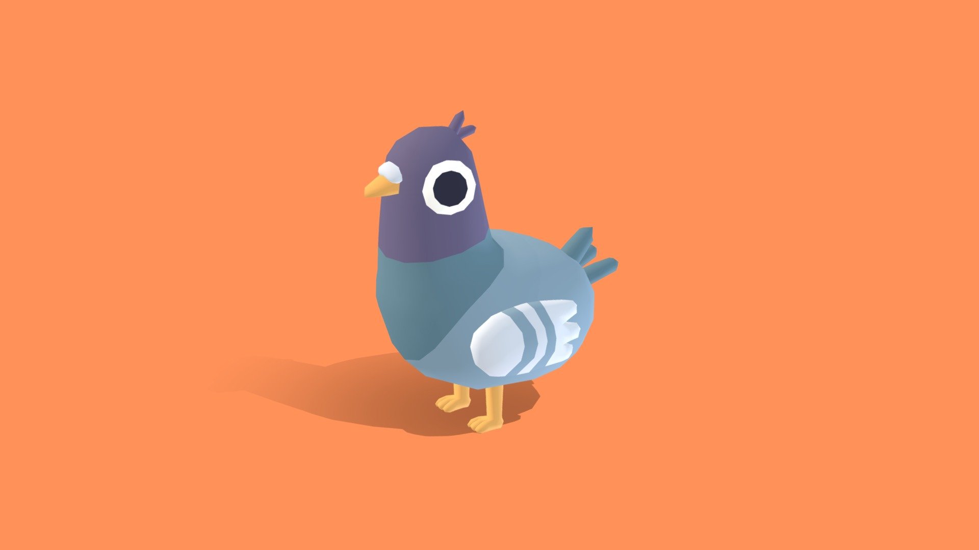 pips pigeon - quirky series buy royalty free 3d model omabuarts studio e607ed3 3D print model - Mito3D