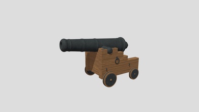 pirate cannon - buy royalty free 3d model ed+ edplus 1411663 3d print model - Mito3D
