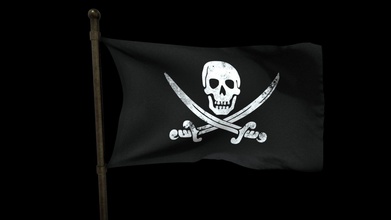 pirate flag animated - download free 3d model susanking krolzuzannapl e6b2c8a if you gonna use your game need enable backface culling see otherside bar separable elements 3d print model - Mito3D