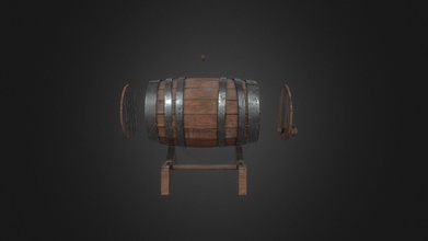 pirate wooden barrel - download free 3d model marco sodini rakoo eefd61b 3d print model - Mito3D