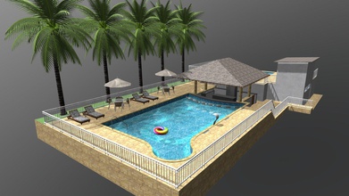 piscina aquecida bar molhado - download free 3d model jo o marcello morais joaomarcellomorais 3a03537 proposta executada na associa atl tica comigo rio verde go 3d print model - Mito3D