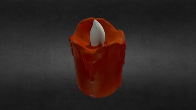 plastic candle - vela plastico download free 3d model badwolfmx3 65f0394 3d print model - Mito3D