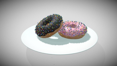 plate donuts - download free 3d model pooja maurya ec3a274 donut lovers 3d print model - Mito3D