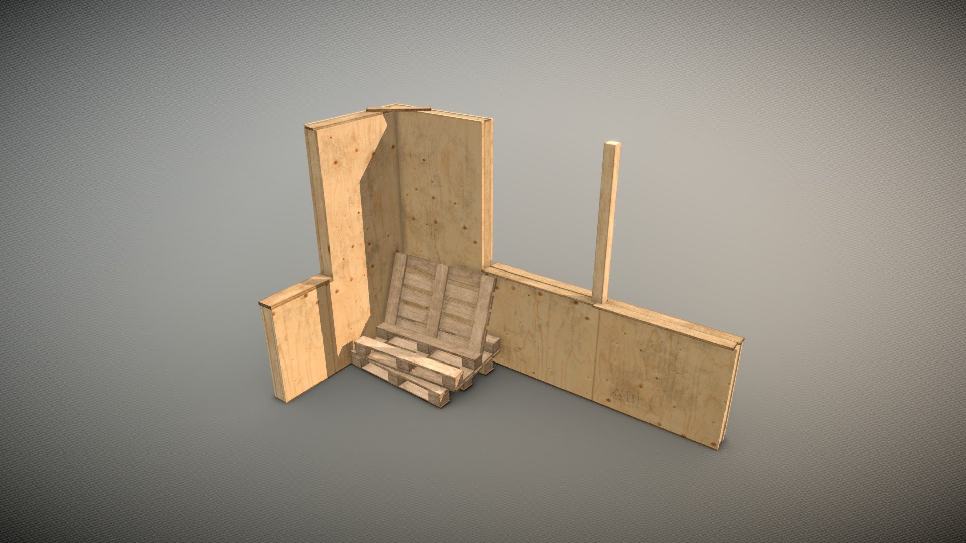 plywood l-shaped cover - 3d model sakari games sakarigames c9ec95f 3D print model - Mito3D