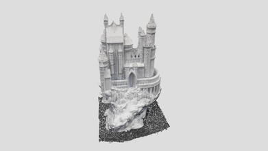 puntos de castell medieval - modelo 3d thiagojoaomb 7acf774 densa nube castillo objeto procesado metashape 1,2 m los 20156 fijación 62 imágenes impresionado thingiverse 3d print model - Mito3D