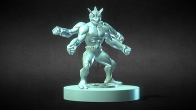 Pokémon machamp figurine acheter royalties libre 3d modèle paburoviii a7e68df 3d print model - Mito3D