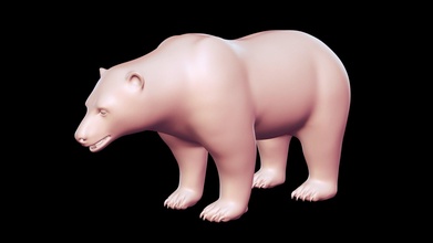 polare orso basemesh 3d modello acquistare royalty gratuito contadino peternak3d 0e3fa54 3d print model - Mito3D
