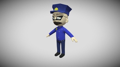 police man - download free 3d model spacegolby 8784442 3d print model - Mito3D