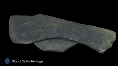 polished knife frag xfp-099 sanak island ak - download free 3d model global digital heritage globaldigitalheritage aeb5981 ulu fragment alaska xfp-099-42 large late prehistoric early historic village point south shore there 11 nucleus-satellite houses total 36 depressions one radiocarbon date well site features than approximately 1450-1750 ce these artifacts were scanned either faro edge arm minolta vivid 9i processed geomagic polyworks 4-8 photos used texture wrap presented result research conducted under grants nsf 0326584 0508101 1139266 1321411 h maschner principal investigator original digitizing work done ivl id st univ subsequent processing completed fieldwork analysis permission collaboration pauloff harbor tribe corporation 3d print model - Mito3D