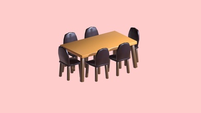 poli sedia tavolo Scarica gratuito 3d modello tadeus 5f235f0 3d print model - Mito3D