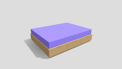 poly bed 1 - download free 3d model justblender acc91f4 3d print model - Mito3D