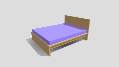 poly bed 2 - download free 3d model justblender cec2627 3d print model - Mito3D