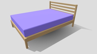 poly bed 4 - download free 3d model justblender 35c2b77 3d print model - Mito3D