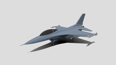 poly cartoon f-16c fighting falcon - buy royalty free 3d model chroma3d vendol21 4e01ce3 3d print model - Mito3D