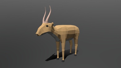 poli cartone animato saiga antilope acquistare royalty gratuito 3d modello chroma3d vendol21 545a3ff 3d print model - Mito3D