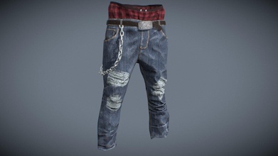 poli jeans calça videogame Comprar realeza livre 3d modelo creysart 2f68baf 3d print model - Mito3D