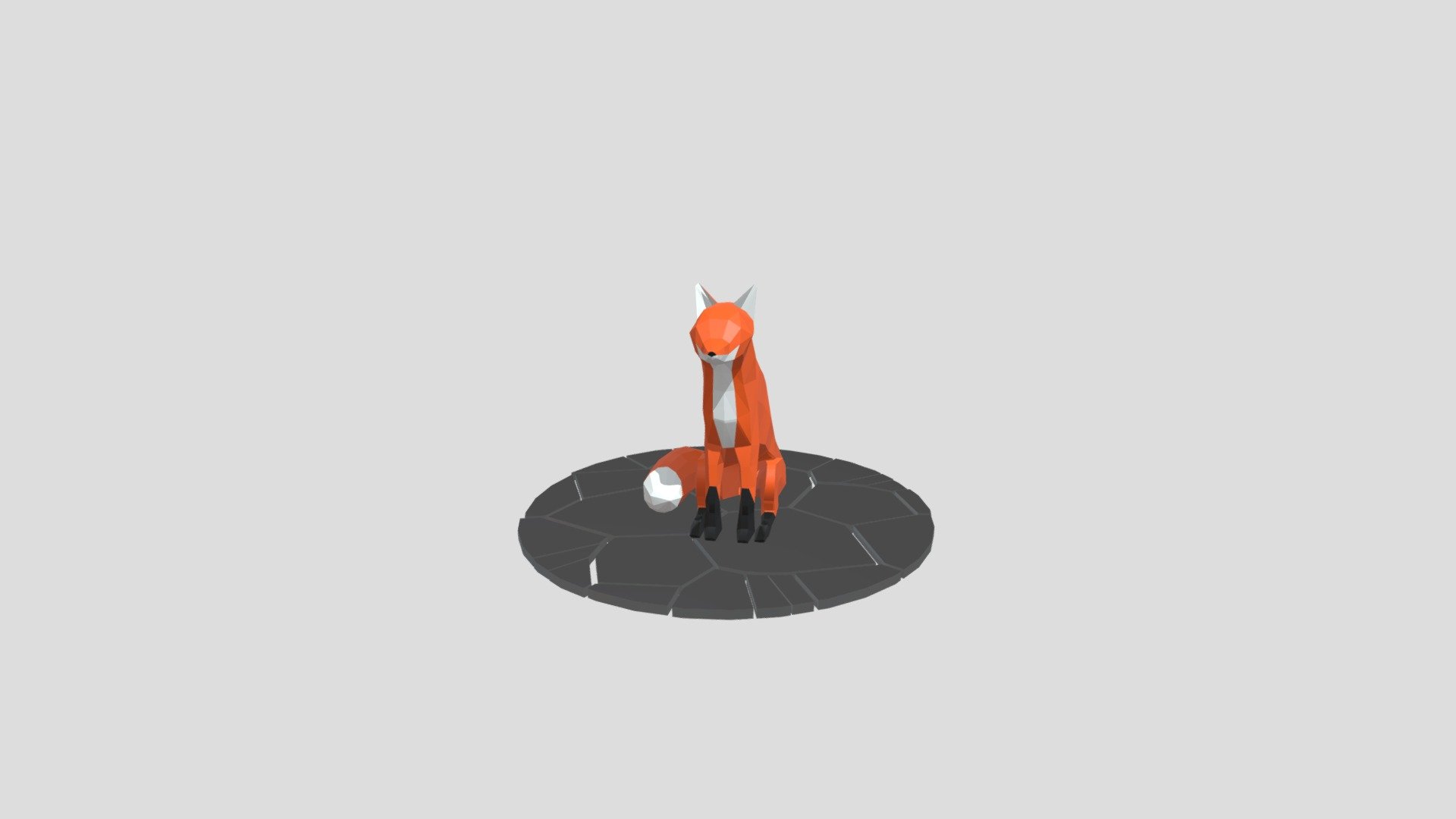 poly fox - download free 3d model hawk 3981bdc 3D print model - Mito3D