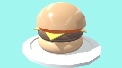 poly hamburger - download free 3d model designed jonathan designedbyjonathan ebe84ad 3d print model - Mito3D