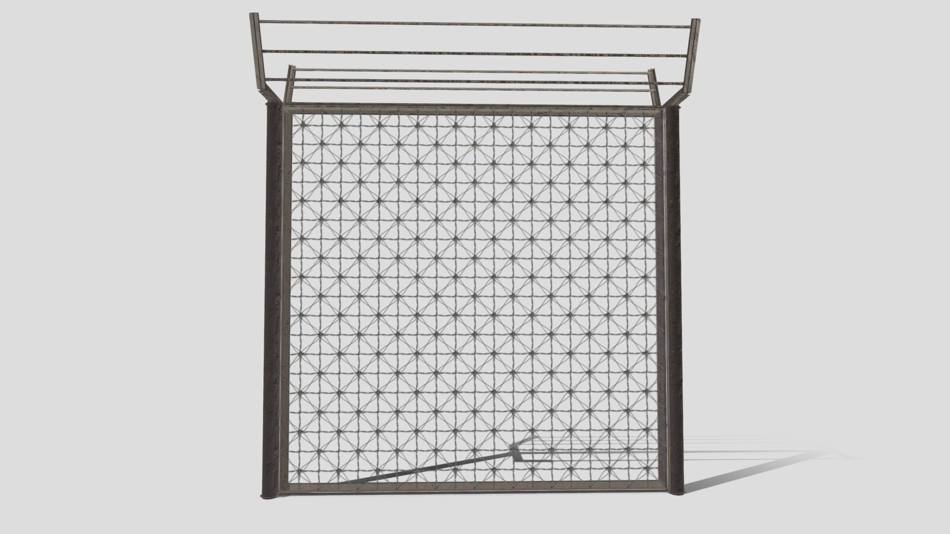 poly modular fence 1 - buy royalty free 3d model dragosburian fa11679 3D print model - Mito3D
