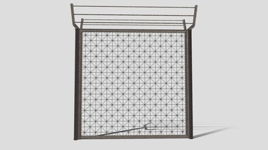 poly modular fence 1 - buy royalty free 3d model dragosburian fa11679 3d print model - Mito3D