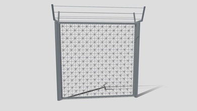 poly modular fence 4 - buy royalty free 3d model dragosburian d832030 3d print model - Mito3D