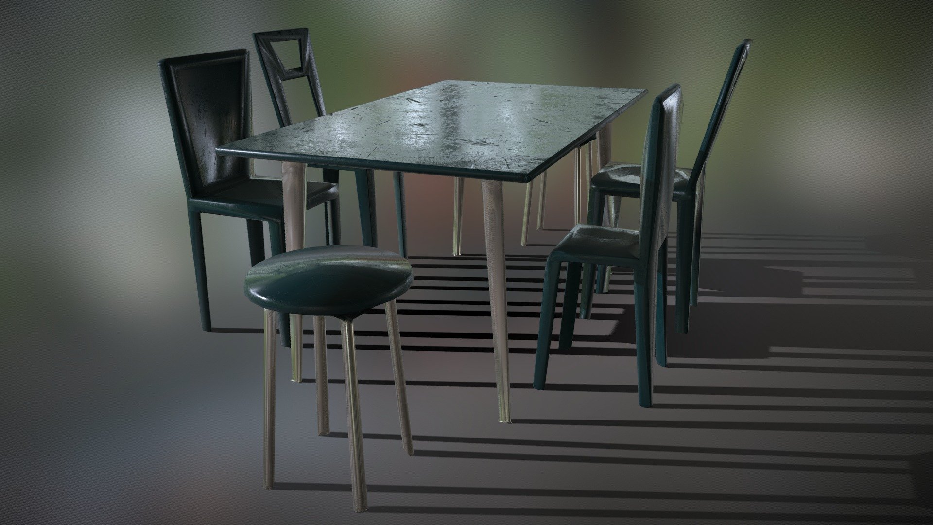 poly outdoor table patio chairs & stool 1 - download free 3d model leon dp leondp 8444f5a 3D print model - Mito3D