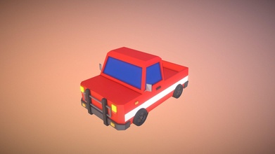 poly pickup truck - download free 3d model indie gamer sagar bro 107eee5 3d print model - Mito3D