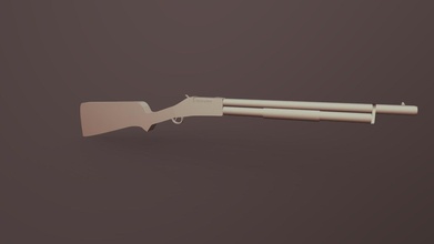 poly pump-action shotgun - download free 3d model destroyanad 5c09a0b 3d print model - Mito3D