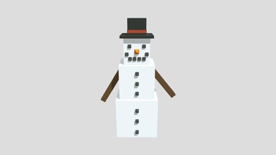 poly snowman - download free 3d model smo3jo3 d717ec4 3d print model - Mito3D