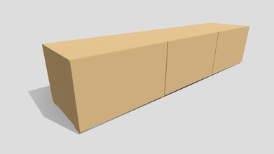 poly wooden tv cabinet 1 - download free 3d model justblender 974f702 3d print model - Mito3D