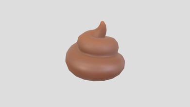 poo - buy royalty free 3d model bariacg shit prop cream item pile poop print emoji feces excrement cartoon 3d print model - Mito3D