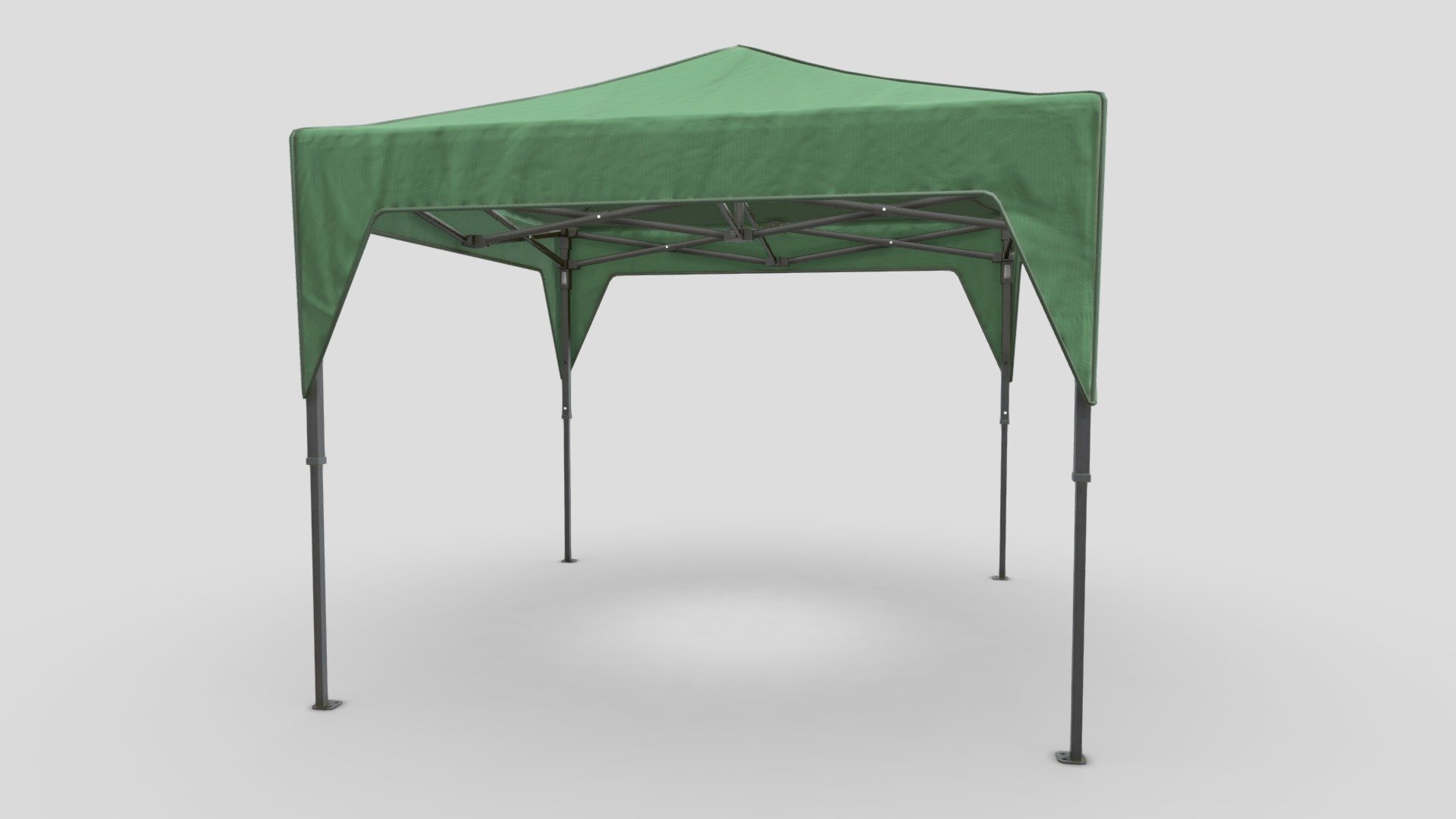pop up canopy green - buy royalty free 3d model chakkitpp tent exterior event pop up folding party summer booth outdoor commercial canopy fantasy canival fastival  3D print model - Mito3D