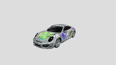 Porsche 911 grafite baixar livre 3d modelo pescoço Wrongnovikov 31ee425 3d print model - Mito3D