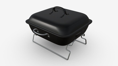 barbecue portatile di piccole dimensioni chiuso - buy royalty-free modello 3d hq3dmod aivisastics b1c7980 3d print model - Mito3D