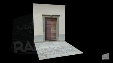 portale del Palazzo Quadrio schwarz strukturiert 3d Modell ctlab Ravenna c096807 3d print model - Mito3D